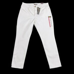 Lee Jeans Women 14S (ACTUAL 33x26.5) White Slim Fit Mid Rise Skinny NWT